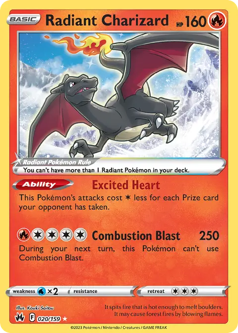 Radiant Charizard 20/159 · Crown Zenith