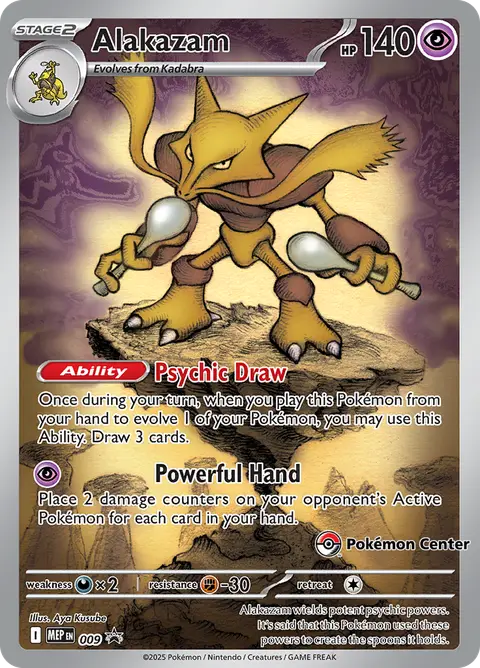 Alakazam MEP 009 · MEP Black Star Promos