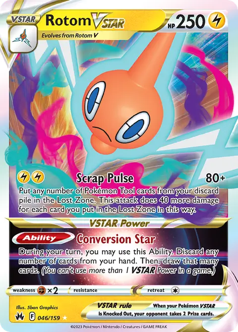 Rotom VSTAR 46/159 · Crown Zenith