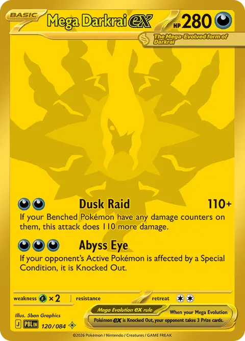 Mega Darkrai ex 120/120 · Pitch Black
