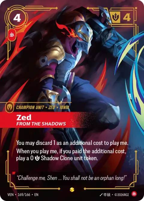 Zed VEN-169/166 · Vendetta