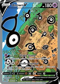 Unown V 177/195 · Silver Tempest