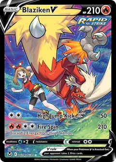 Blaziken V TG14 · Tempesta Argentata Galleria Allenatori