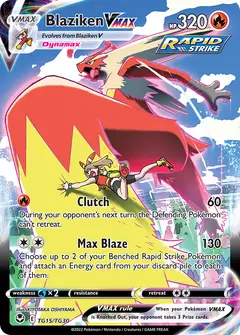 Blaziken VMAX TG15 · Tempesta Argentata Galleria Allenatori