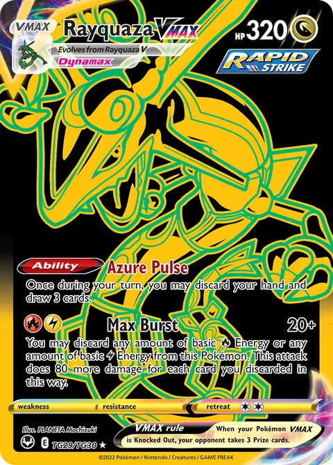 Rayquaza VMAX TG29 · Tempête Argentée Galerie de Dresseurs