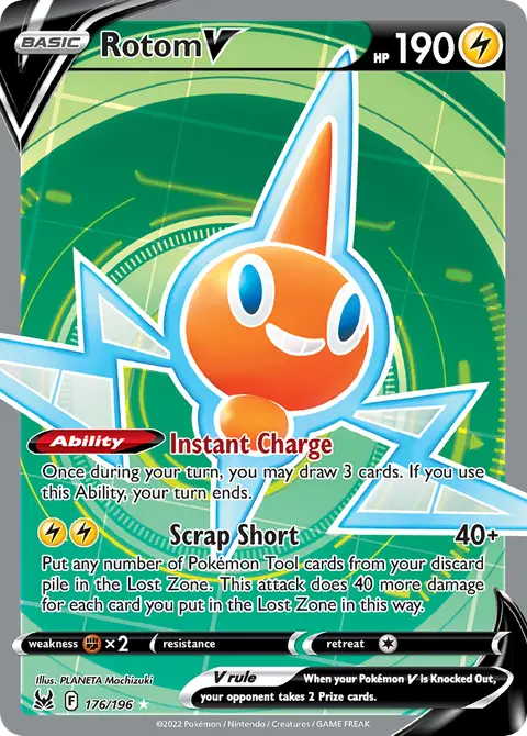 Rotom V 176/196 · Lost Origin