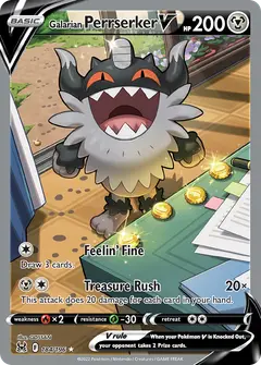 Galarian Perrserker V 184/196 · Lost Origin