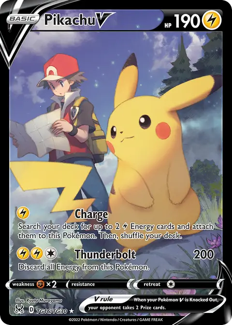 Pikachu V TG16 · Verlorener Ursprung Trainer-Galerie