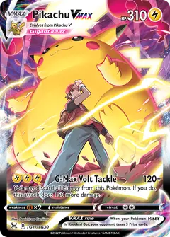 Pikachu VMAX TG17 · Verlorener Ursprung Trainer-Galerie