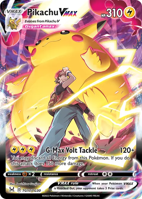 Pikachu VMAX TG17 · Verlorener Ursprung Trainer-Galerie