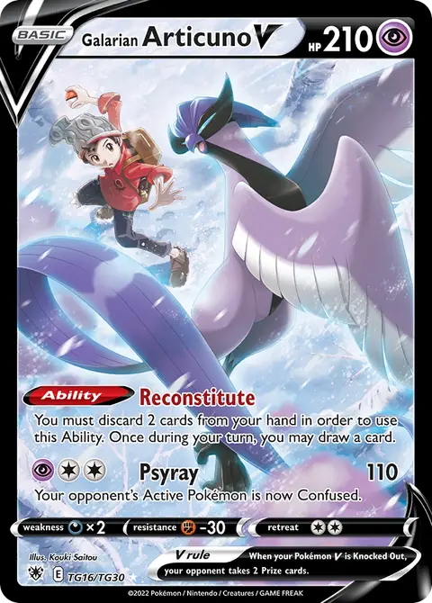 Articuno de Galar V TG16 · Resplandor Astral Galería de Entrenador