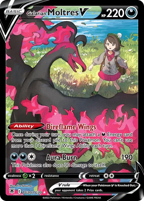 Moltres de Galar V TG20 · Resplandor Astral Galería de Entrenador