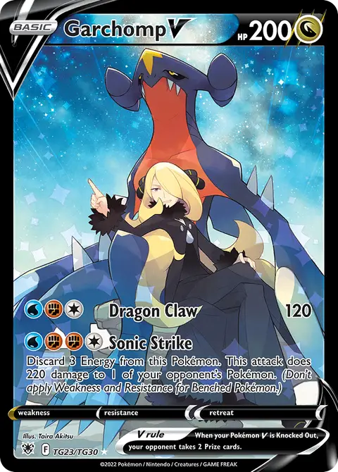 Garchomp V TG23 · Lucentezza Siderale Galleria Allenatori