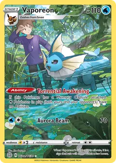 Vaporeon TG02 · Astros Brillantes Galería de Entrenador