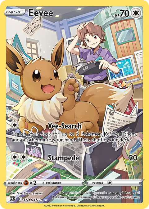 Eevee TG11 · Brilliant Stars Trainer Gallery