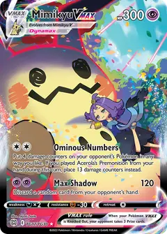 Mimikyu VMAX TG17 · Astros Brillantes Galería de Entrenador