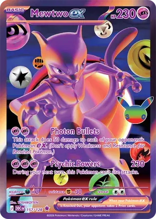 Mewtwo-ex 157/128 · 30th Celebration