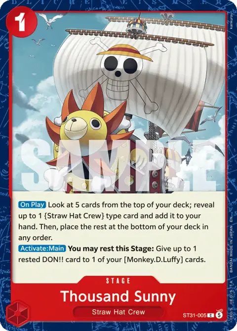 Thousand Sunny ST31-005 · RED Monkey.D.Luffy
