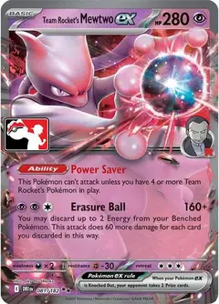 Mewtwo-ex del Team Rocket 081/182 · Play! Pokémon Prize Pack Series Eight