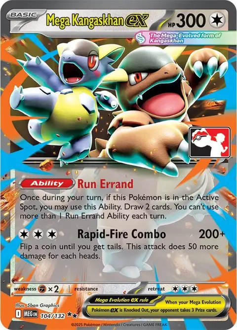 Méga-Kangourex-ex 104/132 · Play! Pokémon Prize Pack Series Eight