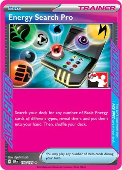 Ricerca di Energia Pro 176/191 · Play! Pokémon Prize Pack Series Eight