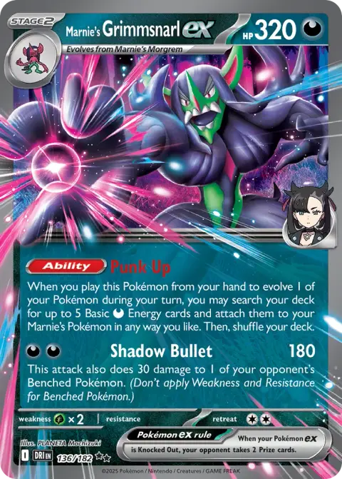 Angoliath-ex de Rosemary 136/182 · Play! Pokémon Prize Pack Series Nine