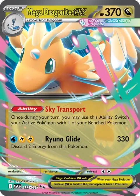 Méga-Dracolosse-ex 152/217 · Play! Pokémon Prize Pack Series Nine