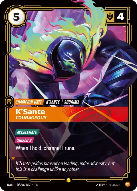 K'Sante, Courageous RAD-086a/167 · Radiance