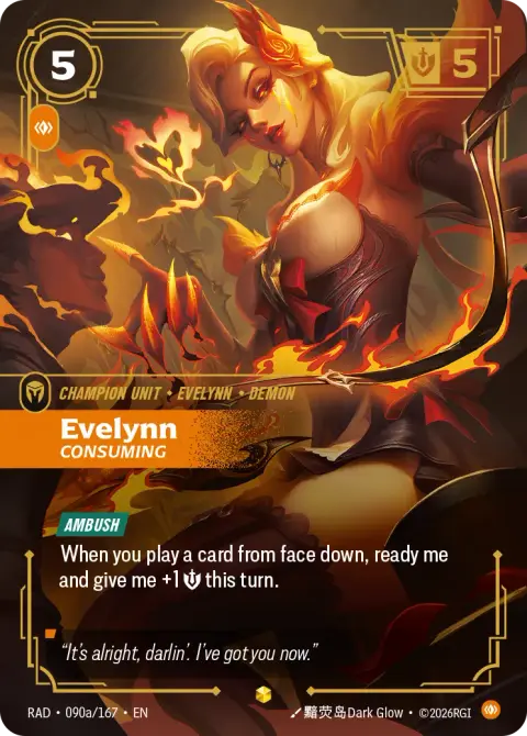 Evelynn, Consuming RAD-090a/167 · Radiance