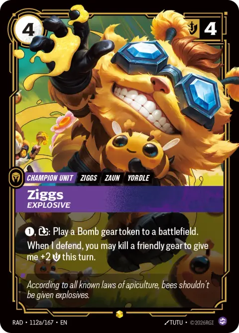 Ziggs, Explosive RAD-112a/167 · Radiance