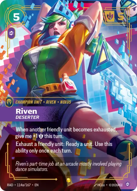 Riven, Deserter RAD-114a/167 · Radiance
