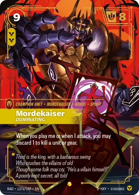 Mordekaiser, Dominating RAD-137a/167 · Radiance