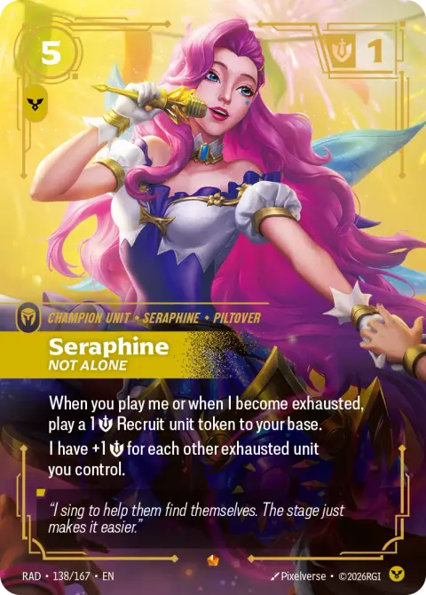 Seraphine, Not Alone RAD-138/167 · Radiance