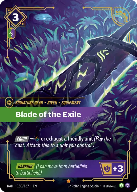 Blade of the Exile RAD-150/167 · Radiance
