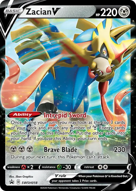 Zacian V SWSH018 · SWSH Black Star Promos