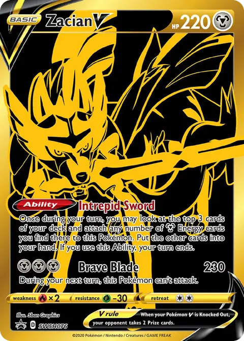 Zacian V SWSH076 · SWSH Black Star Promos