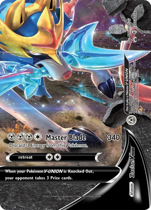 Zacian V-UNION SWSH166 · SWSH Black Star Promos