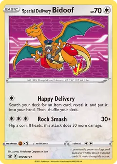 Special Delivery Bidoof SWSH177 · Promo SWSH