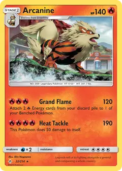 Arcanine 22/214 · Unbroken Bonds
