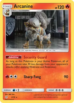 Arcanine 6/018 · Detective Pikachu