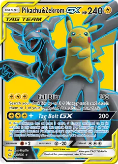 Pikachu & Zekrom-GX 162/181 · Team Up