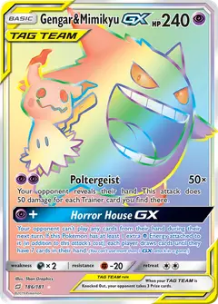 Gengar & Mimikyu-GX 186/181 · Team Up