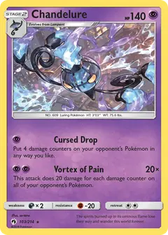 Chandelure 103/214 · Lost Thunder