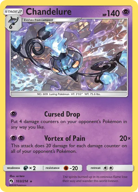 Chandelure 103/214 · Lost Thunder
